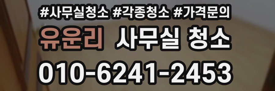 유운리 사무실 청소