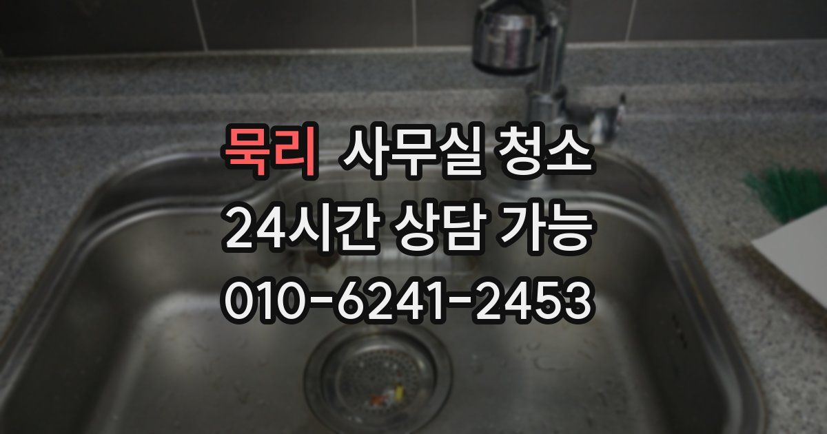묵리 사무실 청소