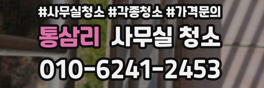 통삼리 사무실 청소