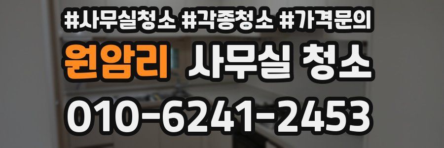 원암리 사무실 청소