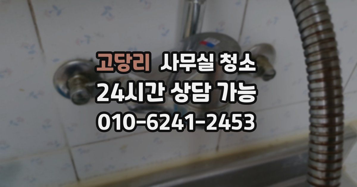 고당리 사무실 청소