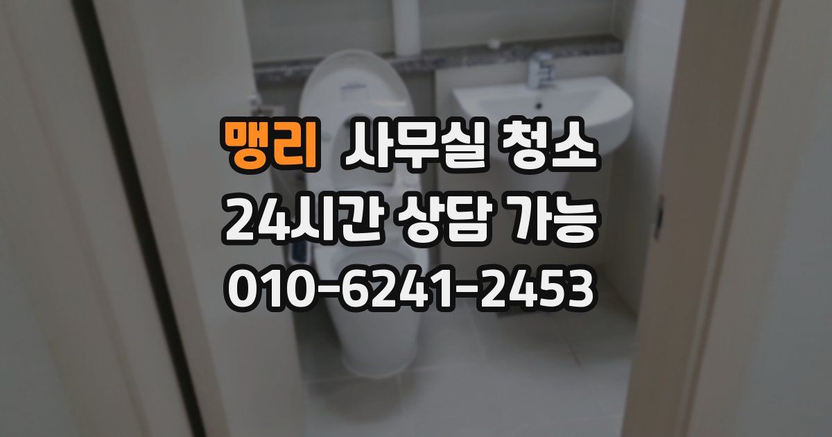 맹리 사무실 청소