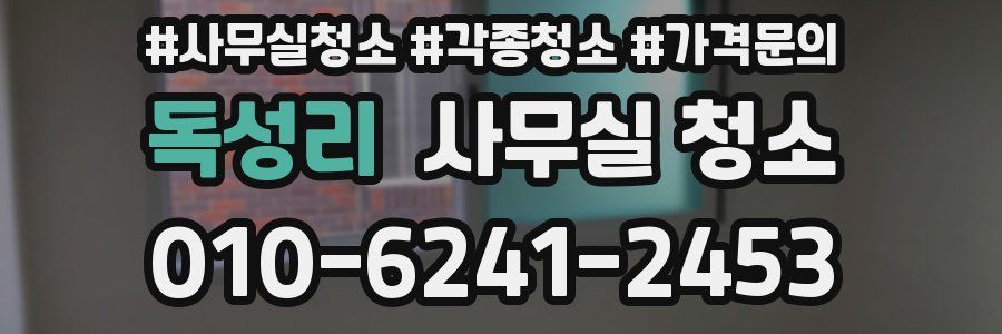 독성리 사무실 청소
