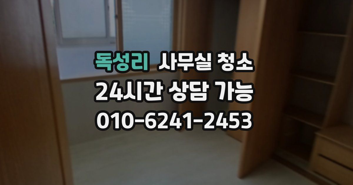독성리 사무실 청소