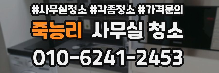 죽능리 사무실 청소