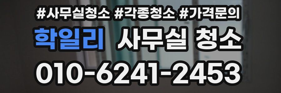 학일리 사무실 청소