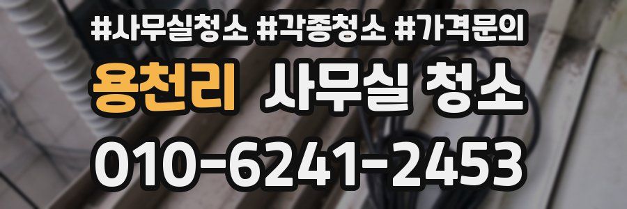 용천리 사무실 청소