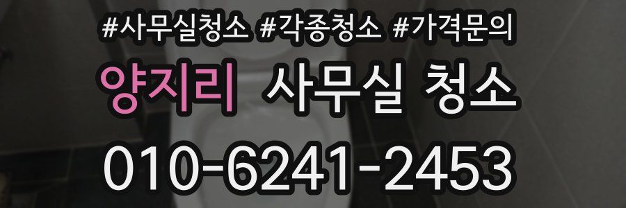 양지리 사무실 청소