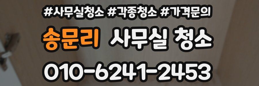 송문리 사무실 청소