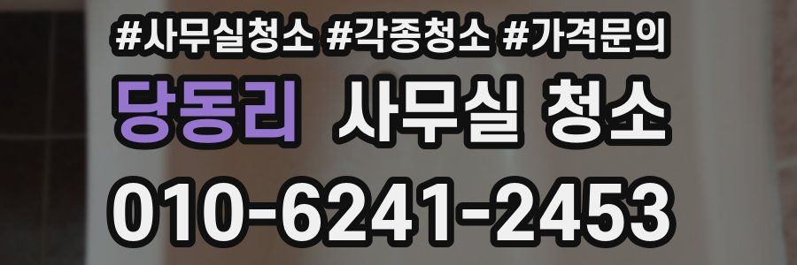 당동리 사무실 청소