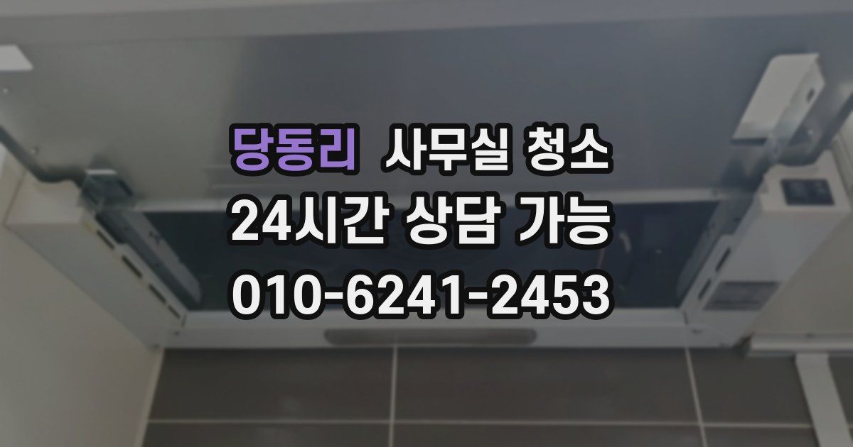 당동리 사무실 청소