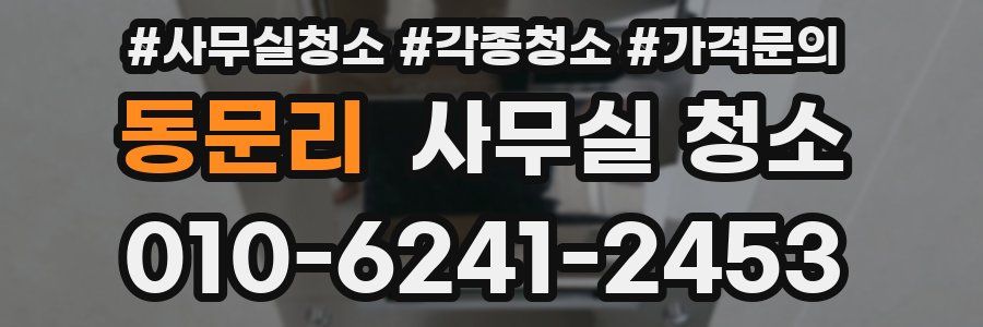 동문리 사무실 청소