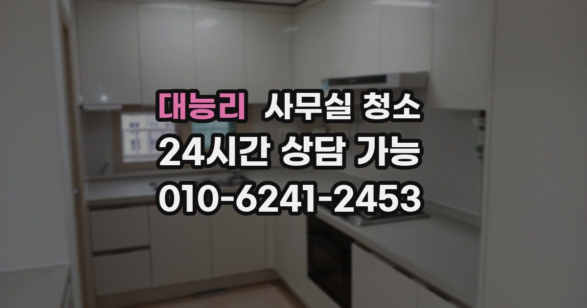 대능리 사무실 청소