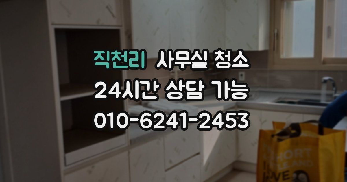 직천리 사무실 청소