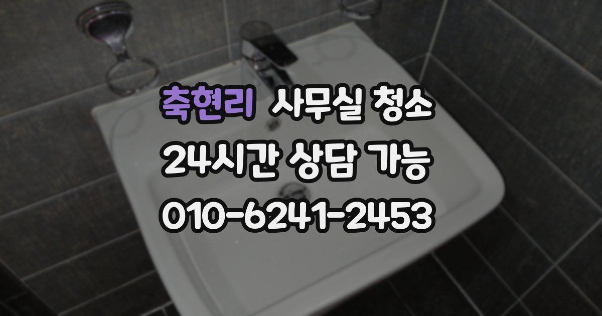 축현리 사무실 청소