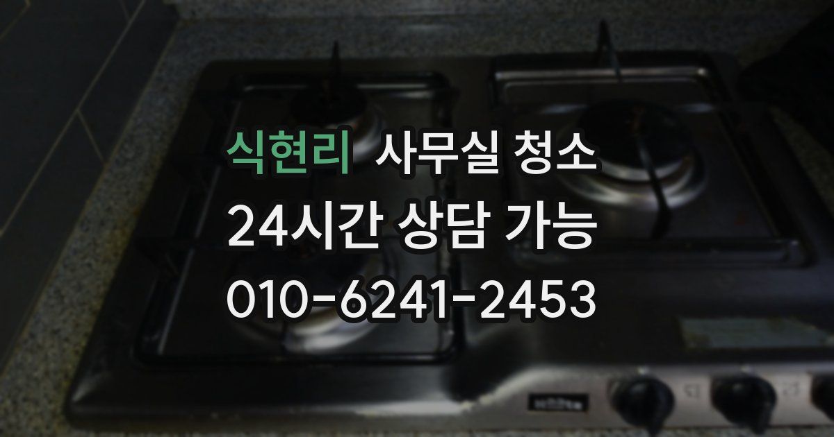 식현리 사무실 청소