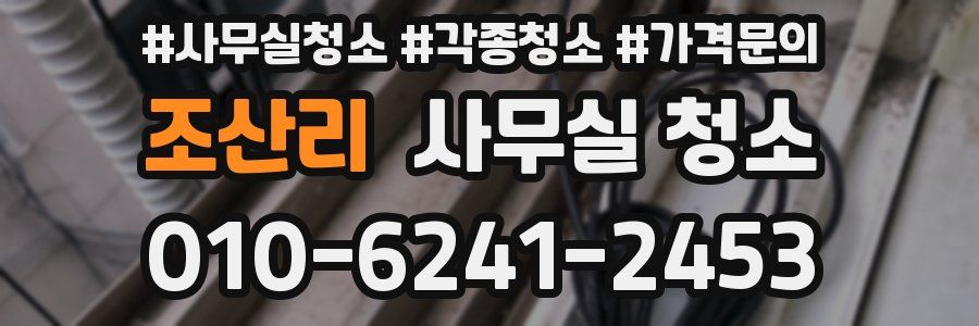 조산리 사무실 청소