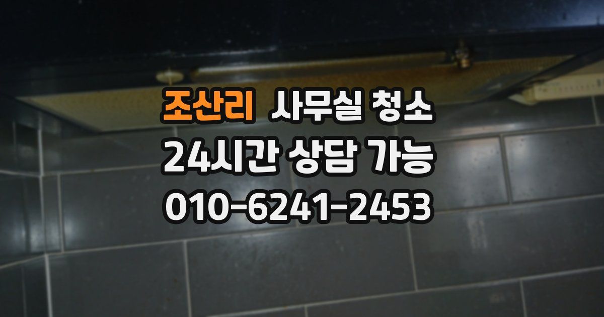 조산리 사무실 청소