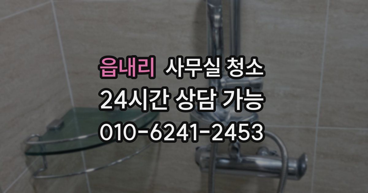 읍내리 사무실 청소
