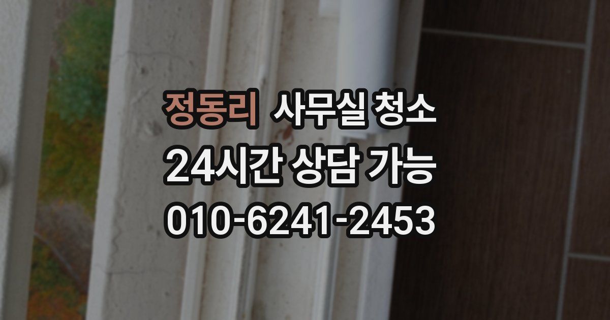 정동리 사무실 청소