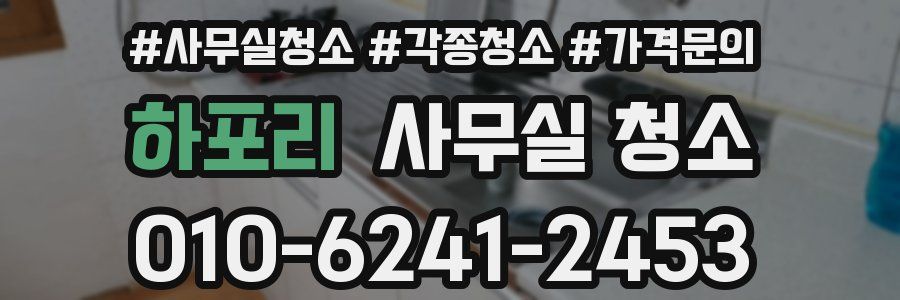 하포리 사무실 청소