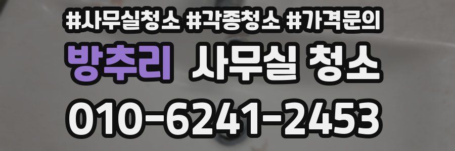 방추리 사무실 청소