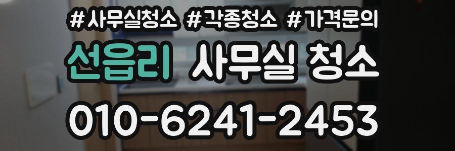선읍리 사무실 청소