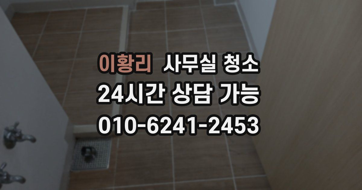 이황리 사무실 청소