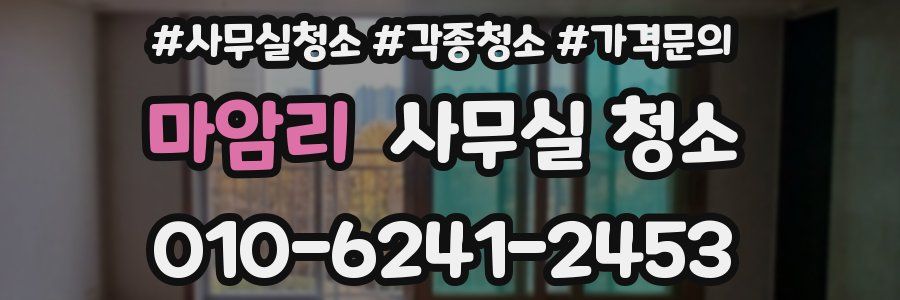 마암리 사무실 청소