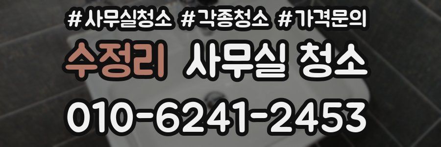 수정리 사무실 청소