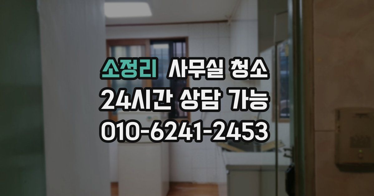 소정리 사무실 청소