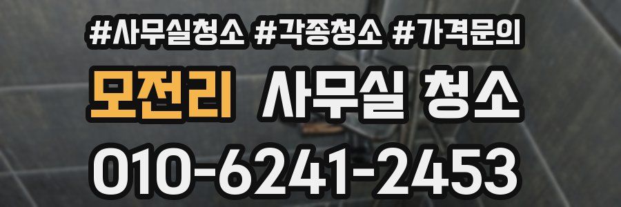 모전리 사무실 청소