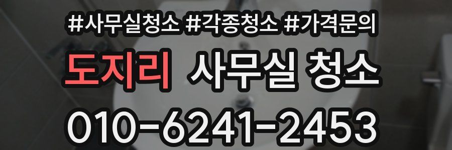 도지리 사무실 청소