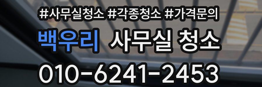 백우리 사무실 청소