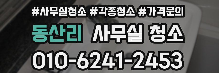 동산리 사무실 청소
