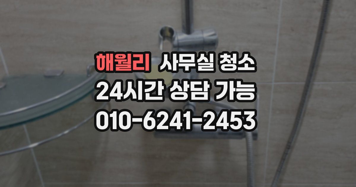해월리 사무실 청소