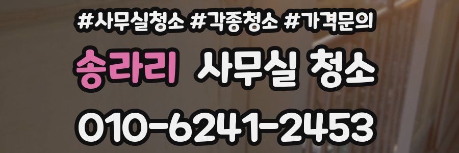송라리 사무실 청소