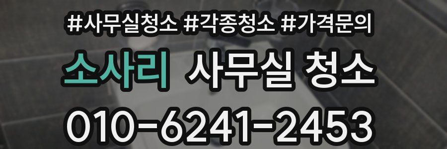 소사리 사무실 청소