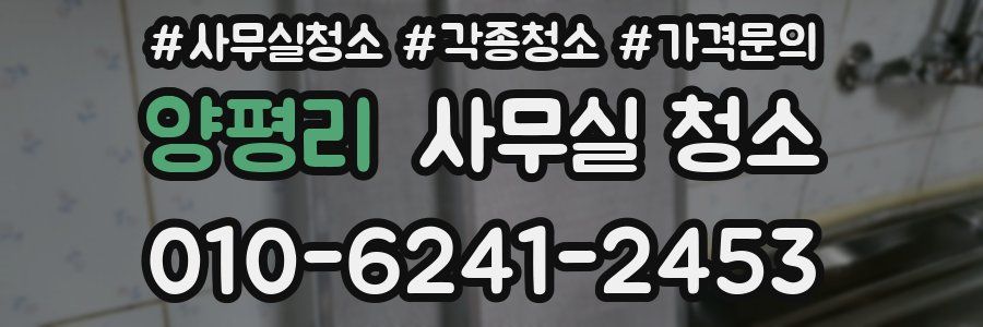 양평리 사무실 청소