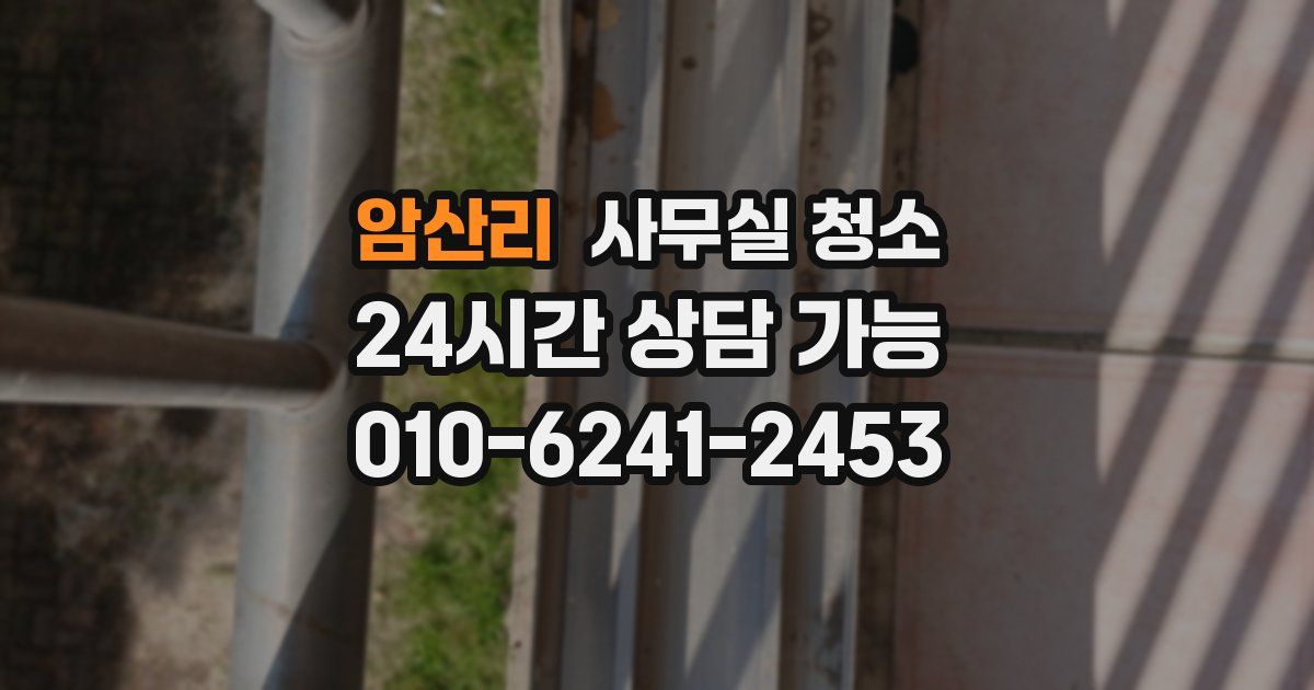 암산리 사무실 청소