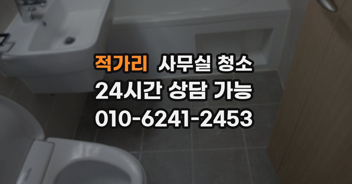 적가리 사무실 청소