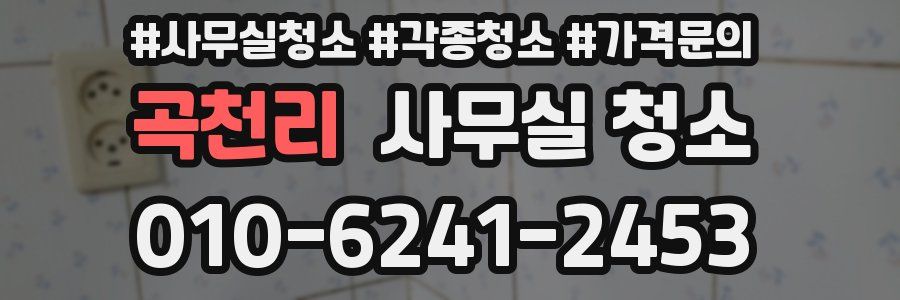 곡천리 사무실 청소