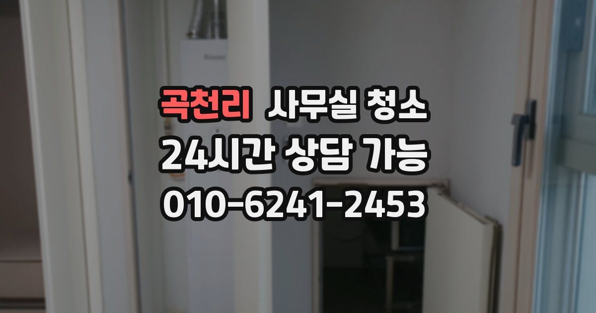 곡천리 사무실 청소