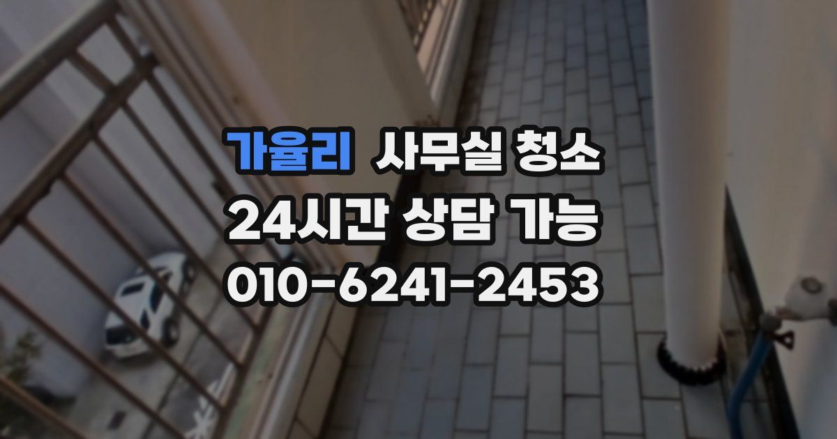 가율리 사무실 청소