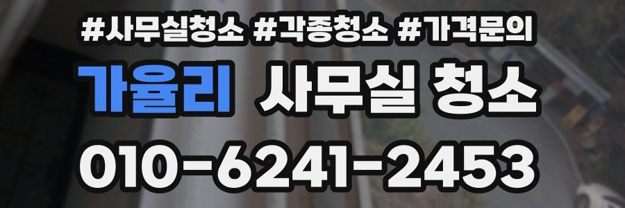 가율리 사무실 청소