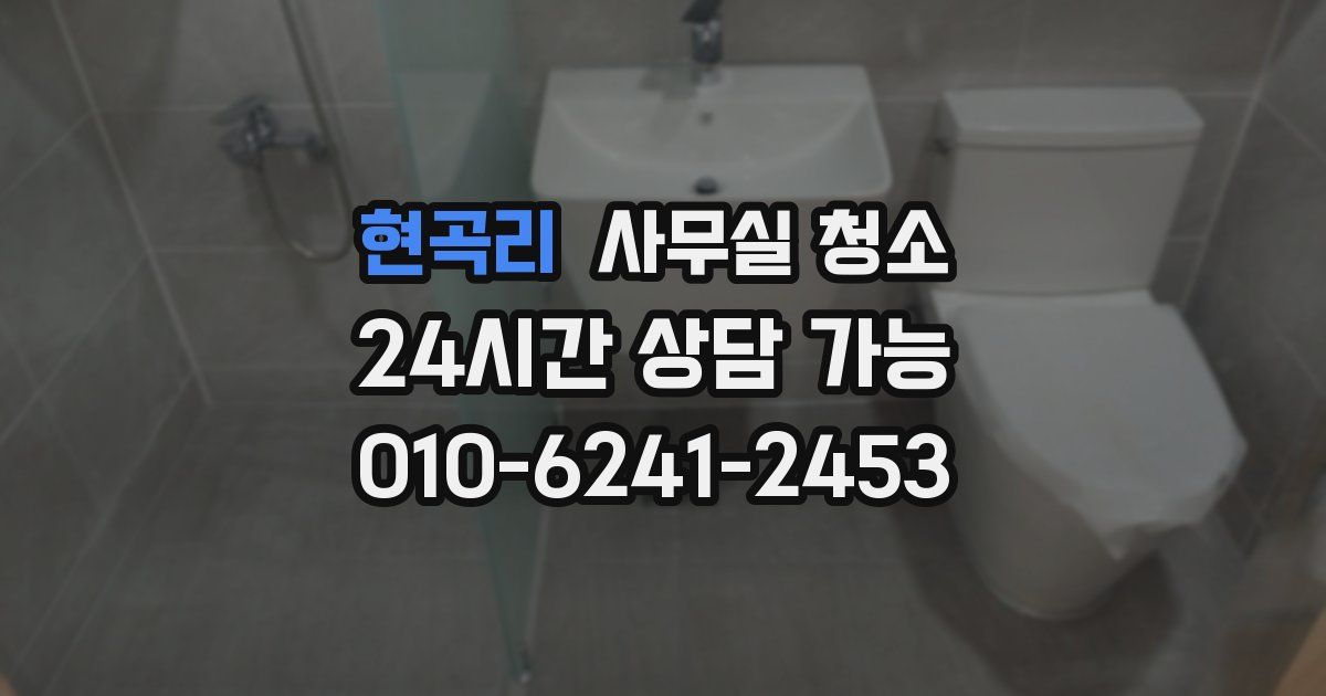 현곡리 사무실 청소