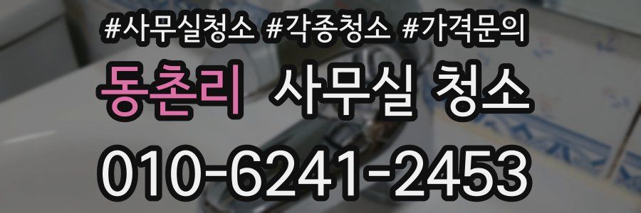 동촌리 사무실 청소