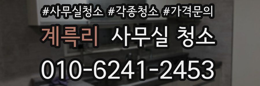 계륵리 사무실 청소