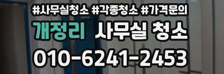 개정리 사무실 청소