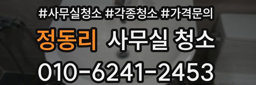 정동리 사무실 청소